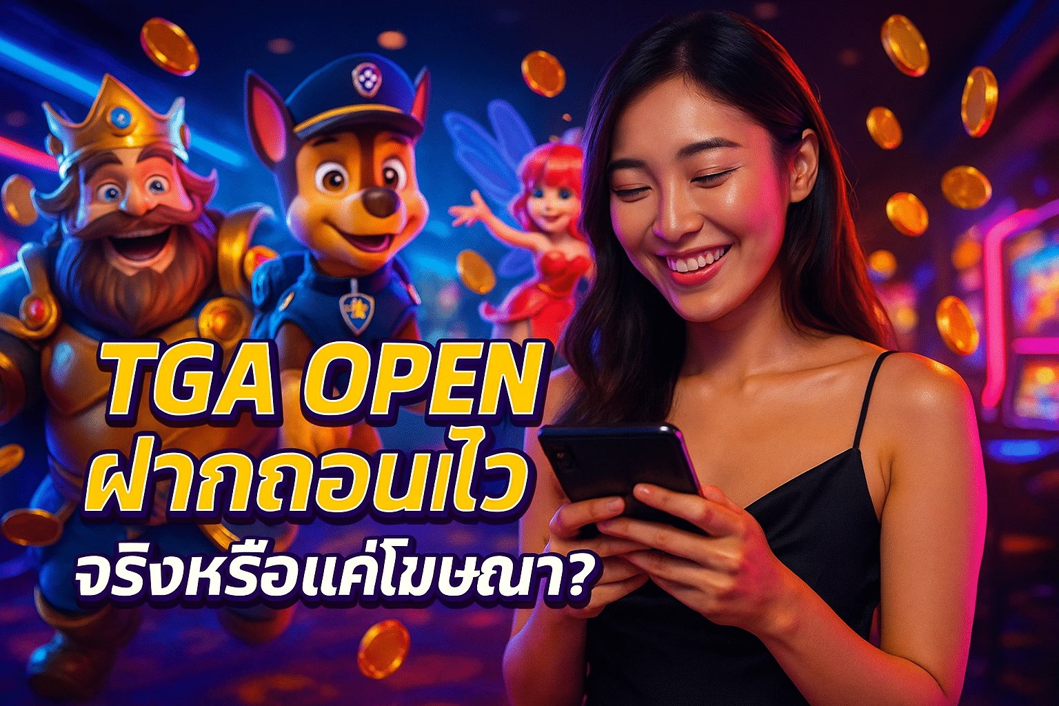 TGA OPEN ฝากถอนไว จริงหรือแค่โฆษณา?