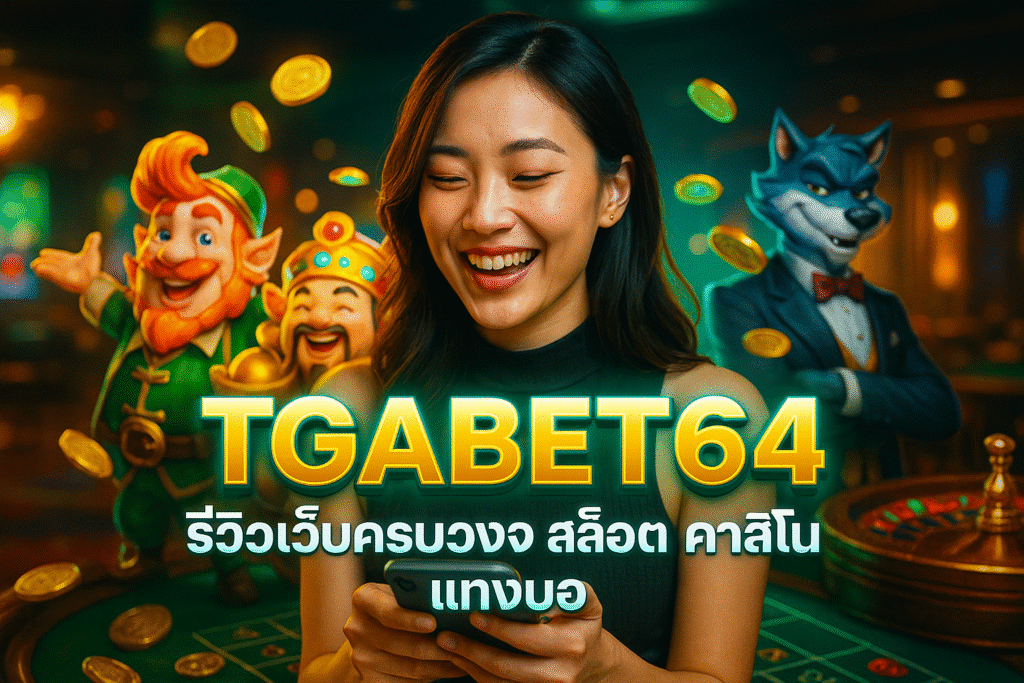 TGABET64 รีวิวเว็บครบวงจร สล็อต คาสิโน แทงบอล
