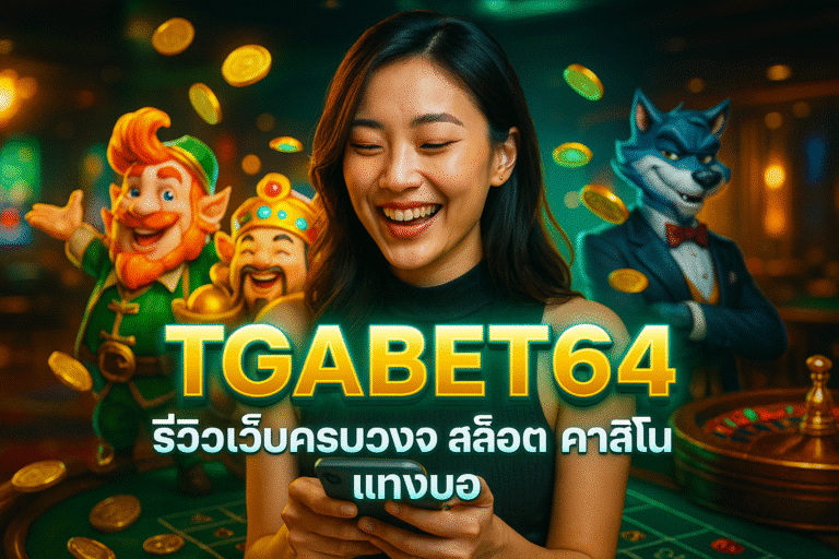 TGABET64 รีวิวเว็บครบวงจร สล็อต คาสิโน แทงบอล